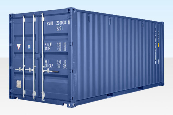 20 Fuß Versandcontainer (Einweg) – Blau