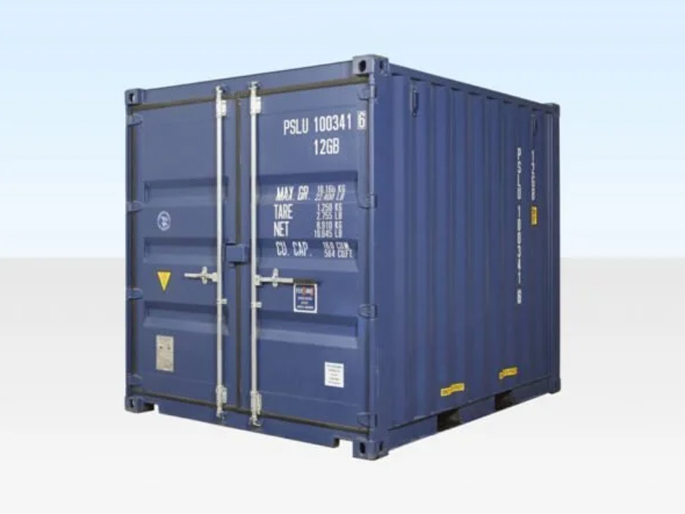 10 Fuß x 8 Fuß Versandcontainer – Neu (nur einmal für den Seetransport genutzt) – Blau – ISO-zertifiziert - Image 2