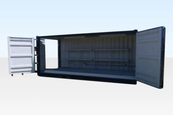 20 Fuß Gefahrstoffcontainer – Einweg – Komplette Seitenöffnung – Gitterrostboden - Image 3