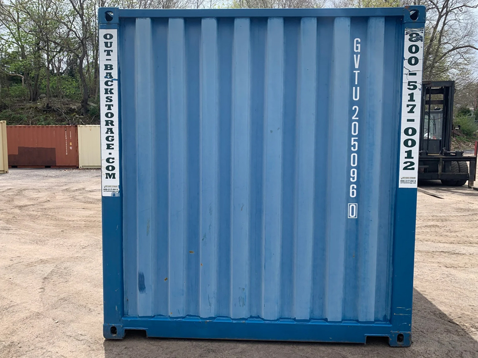 20 Fuß Seecontainer – Gebraucht – Wind- & wasserdicht – Blau – 8,5 Fuß hoch - Image 2