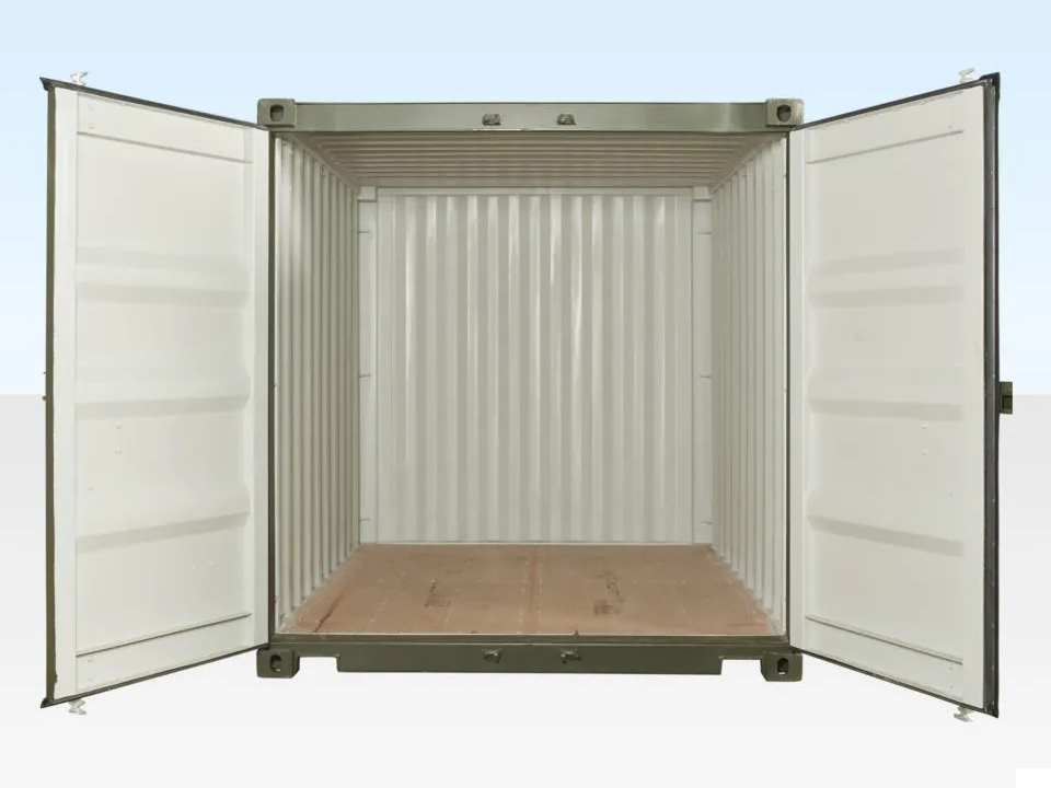 10-Fuß Versandcontainer (neu, One Trip) – Grün (RAL 6007), ISO-zertifiziert - Image 2