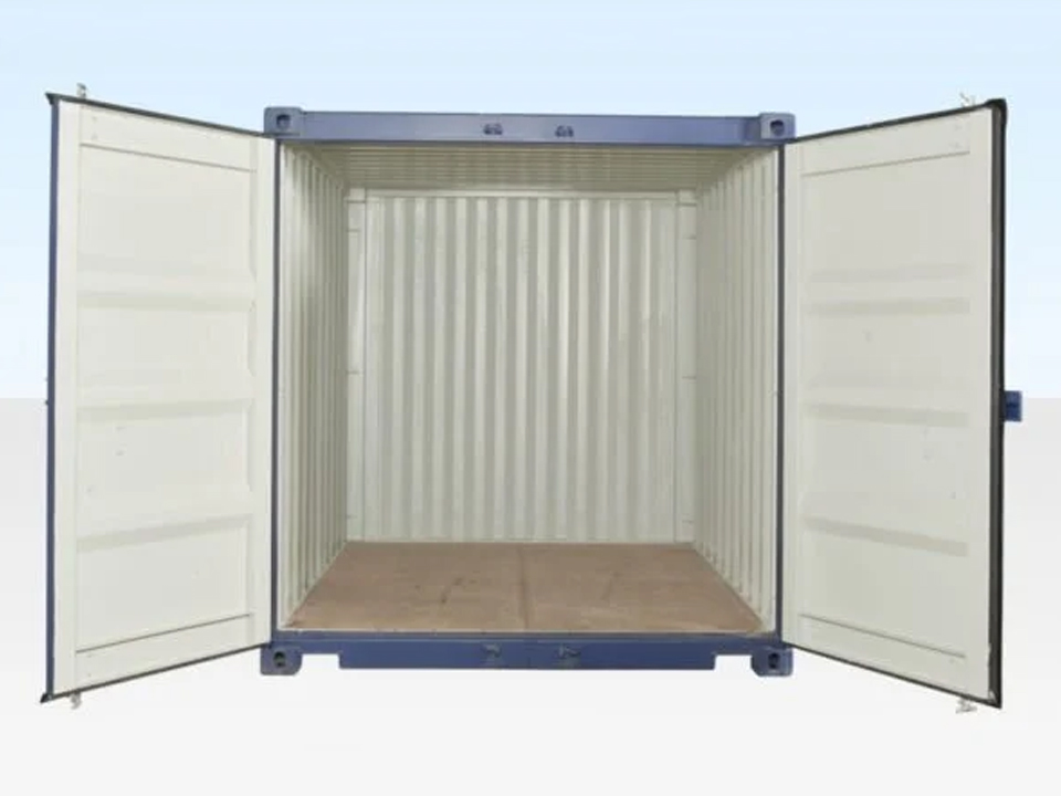 10 Fuß x 8 Fuß Versandcontainer – Neu (nur einmal für den Seetransport genutzt) – Blau – ISO-zertifiziert - Image 3