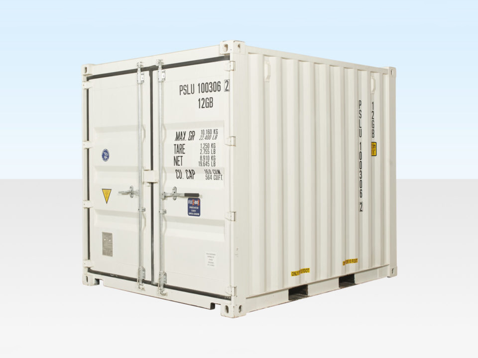 10-Fuß Versandcontainer (neu, One Trip) – Weiß (RAL 9003), ISO-zertifiziert - Image 2