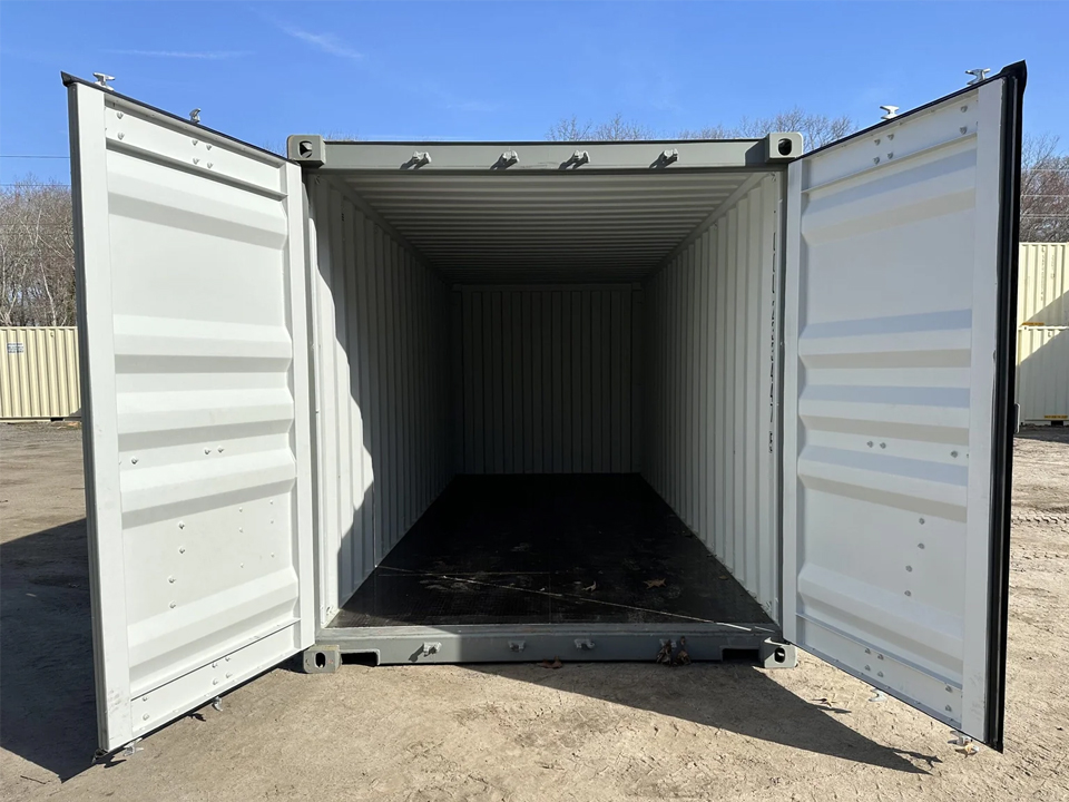 20 Fuß x 8 Fuß x 8,5 Fuß Versand-/Lagercontainer – Neu – Wind- & Wasserdicht – Grau - Image 3