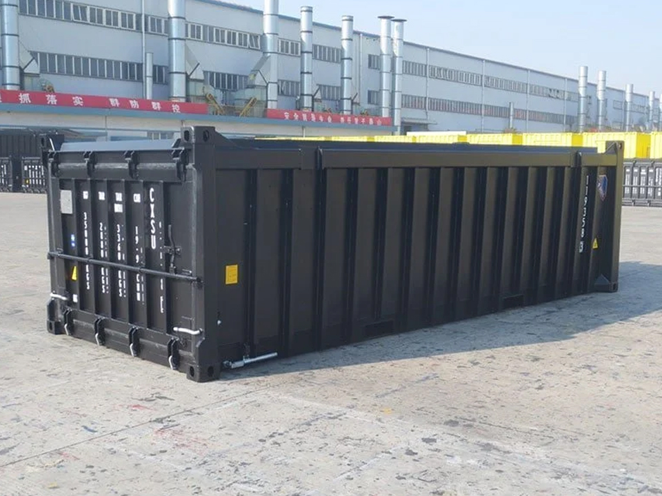 Open-Top container mit halber Höhe – für Schüttguttransporte