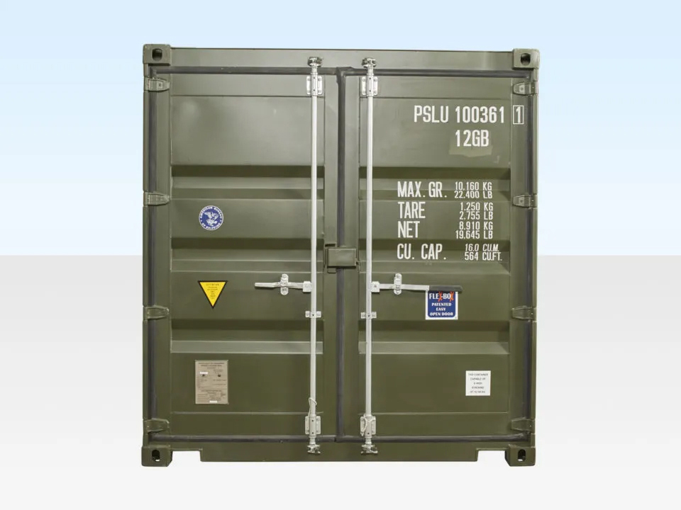 10-Fuß Versandcontainer (neu, One Trip) – Grün (RAL 6007), ISO-zertifiziert - Image 3