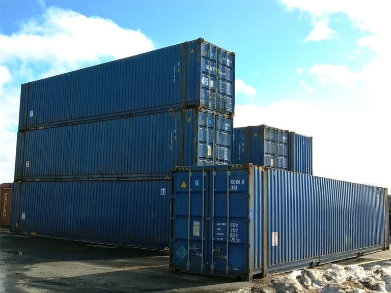 45 Fuß High Cube Pallet Wide Seecontainer – Neu – Blau
