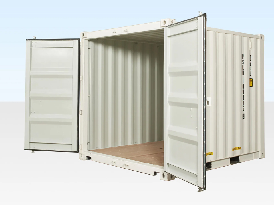 10 Fuß x 8 Fuß Versandcontainer – Grün – Wind- & wasserdicht – Neu oder gebraucht - Image 3