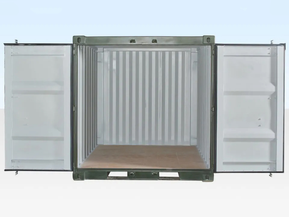 8 Fuß Seecontainer – Neu – Grün – One Trip – ISO-zertifiziert - Image 3