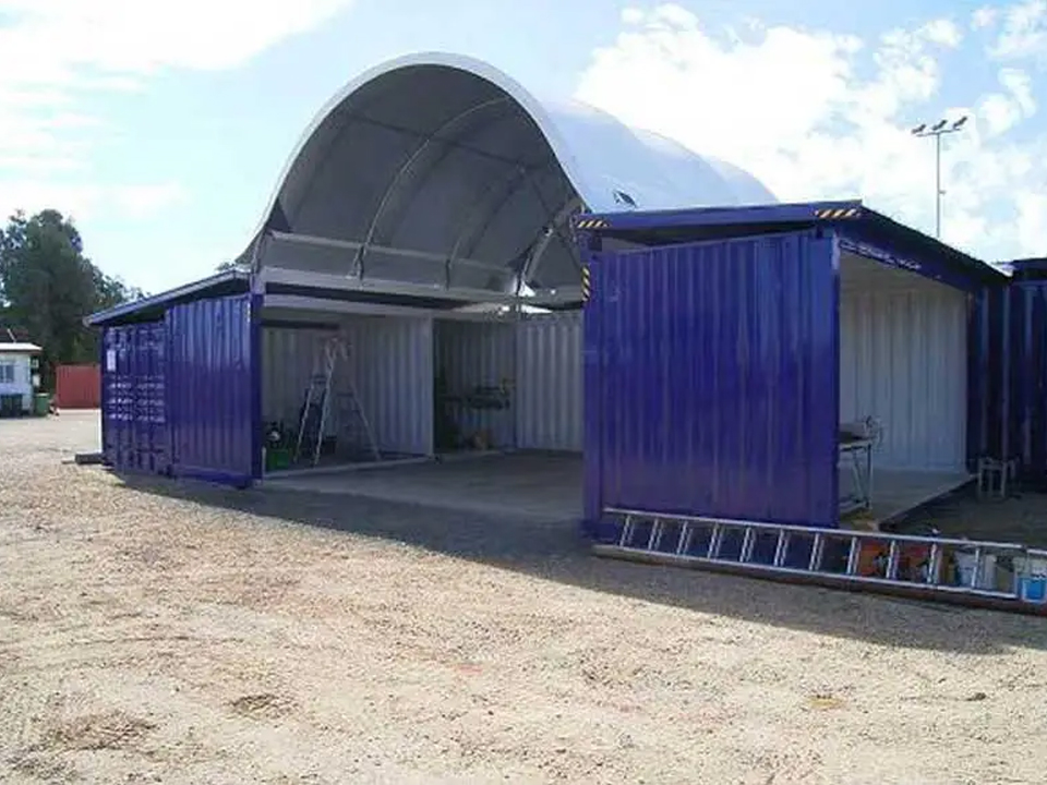 Containerüberdachung – Schutzsystem mit Seecontainern - Image 2