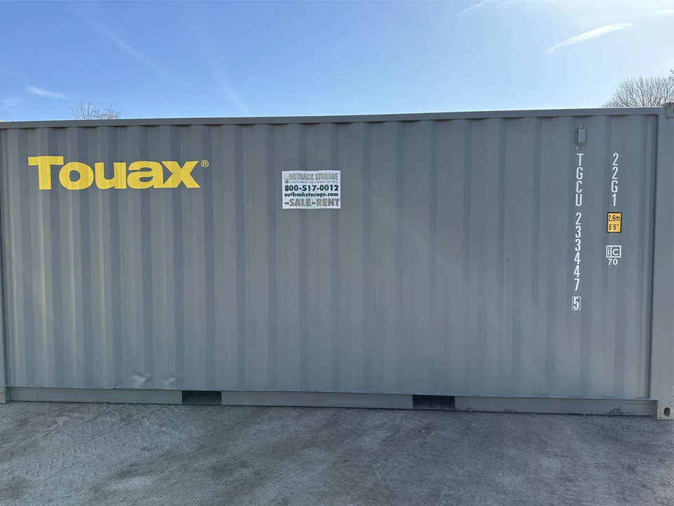 20 Fuß x 8 Fuß x 8,5 Fuß Versand-/Lagercontainer – Neu – Wind- & Wasserdicht – Grau - Image 4