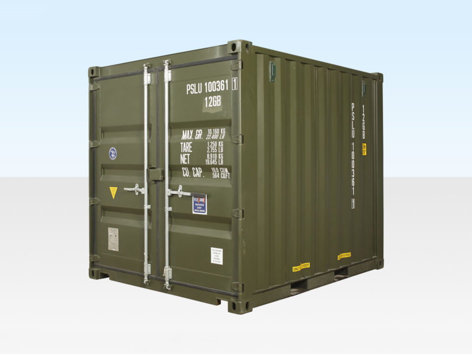 10-Fuß Versandcontainer (neu, One Trip) – Grün (RAL 6007), ISO-zertifiziert - Image 4