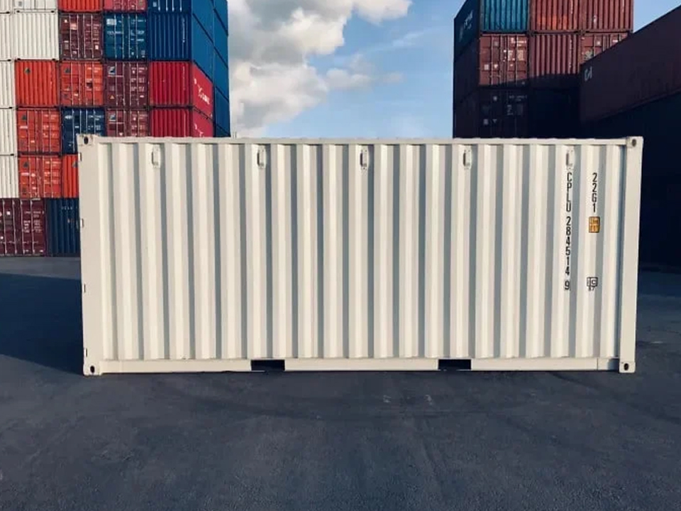 20 Fuß x 8 Fuß Schiffscontainer – One Trip – Weiß - Image 2