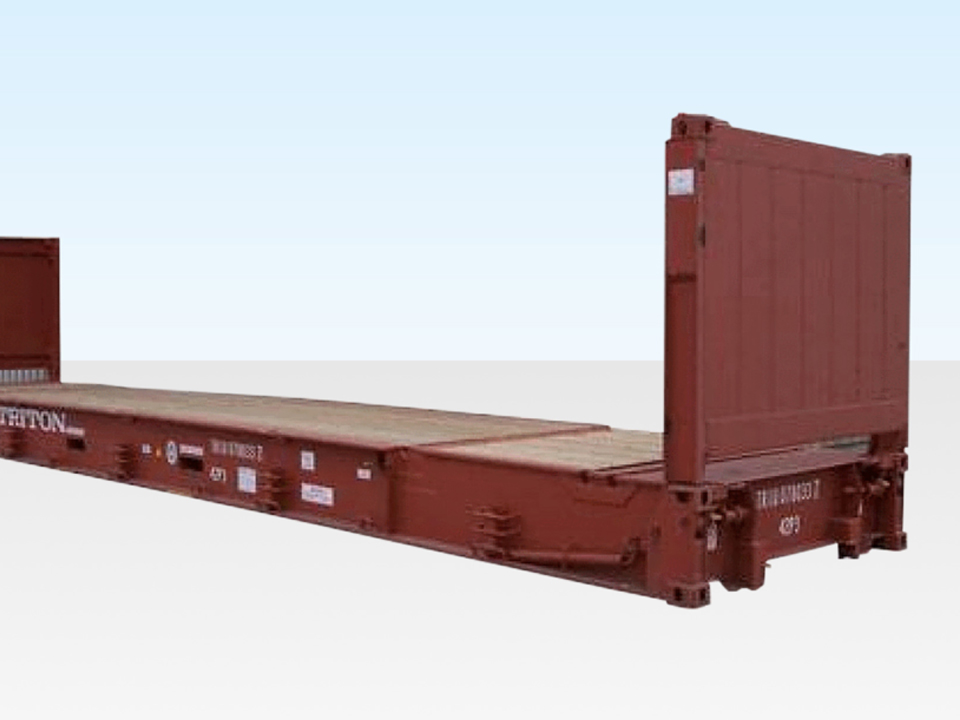 40 Fuß Flat-Rack-Container – Neu oder gebraucht – ohne Seitenwände - Image 3